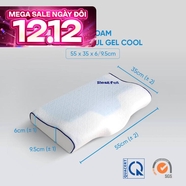 Gối foam Doona Restful công thái học giảm đau cổ vai gáy