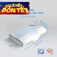 Gối foam Doona Restful công thái học giảm đau cổ vai gáy