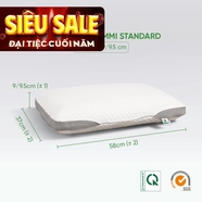 Gối cao su Gummi Standard 100% thiên nhiên thoáng khí
