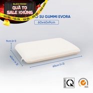 Gối cao su Gummi Evora 100% thiên nhiên massage thoáng khí