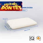 Gối cao su Gummi Evora 100% thiên nhiên massage thoáng khí