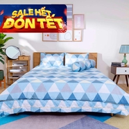 Bộ chăn ga phủ cotton Amando Dream 5 chi tiết