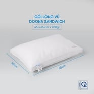 Gối lông vũ Doona Sandwich cao cấp kháng khuẩn