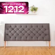 Đầu giường Amando Carpi màu xám