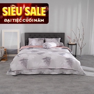 Bộ chăn ga phủ tencel Amando Confident TC63 5 chi tiết