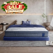 Nệm lò xo King Koil Serene Plus lông cừu gấp 3 nâng đỡ dày 27cm (Phiên bản giới hạn)