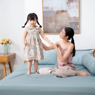 Bộ Ga chun Cotton satin AMD The Essentials Đơn Sắc 4 Chi Tiết CS004