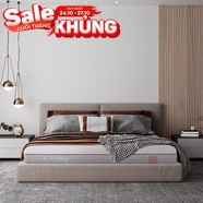 Nệm foam Comfy Lux 2.0 cao cấp kháng khuẩn kép dày 22cm