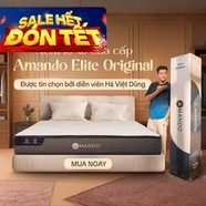 Nệm lò xo Amando Elite Original túi độc lập tiêu chuẩn khách sạn 5 sao dày 23cm