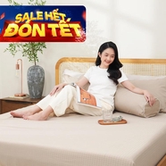 Bộ ga chun polyester gấm Amando Ellie đơn sắc 4 chi tiết Màu Be
