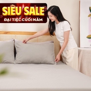 Bộ ga chun polyester gấm Amando Ellie đơn sắc 4 chi tiết Màu Xám