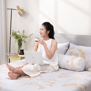 Bộ ga chun tencel Amando Celia 4 chi tiết TP008