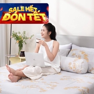 Bộ ga chun tencel Amando Celia 4 chi tiết TP008