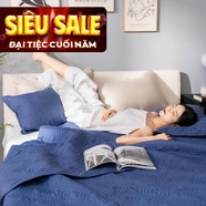 Bộ chăn chần, vỏ gối Microfiber mềm mại, kháng khuẩn Amando Luna 3 chi tiết