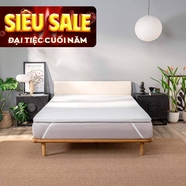 Topper memory foam nâng đỡ êm ái Comfy Noah