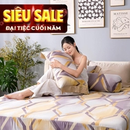 Bộ ga chun Lụa tencel cao cấp Amando Bliss 4 chi tiết mã TC007
