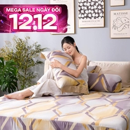 Bộ ga chun Lụa tencel cao cấp Amando Bliss 4 chi tiết mã TC007