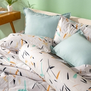 Bộ Ga chun microfiber Amando Ellie họa tiết 4 chi tiết M03