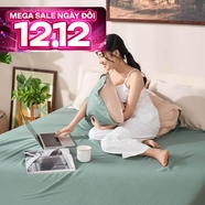 Bộ ga chun micro satin Amando Cozy 3 chi tiết