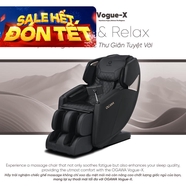 Ghế massage Ogawa Vogue-X giảm đau nhức cơ bắp, giải phóng các điểm căng cơ