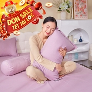 Bộ chăn ga chun Amando Rina 5 chi tiết thông thoáng, mềm mại