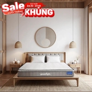 Nệm lò xo Goodnight SleepWave Hybrid (Sleep Wave 4.0) giảm tiếng ồn dày 20cm