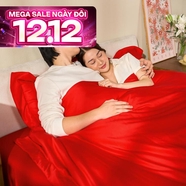 Bộ chăn ga Amando Love ấm áp, sang trọng