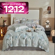Bộ ga chun Lụa tencel cao cấp Amando Bliss 4 chi tiết mã TC008