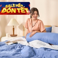 Bộ ga chun tencel Amando Celia 5 chi tiết màu trơn tinh tế