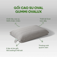 Gối cao su thiên nhiên Gummi Ovalux
