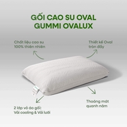 Gối cao su thiên nhiên Gummi Ovalux