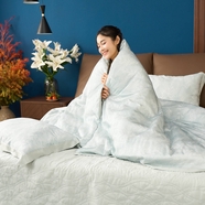 Vỏ chăn chần Amando Wellness Tencel Luxe họa tiết