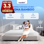 Bảo vệ nệm Doona Bamboo chống bụi bẩn, thoáng khí