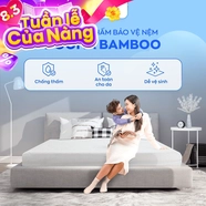 Bảo vệ nệm Doona Bamboo chống bụi bẩn, thoáng khí