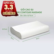 Gối cao su Gummi Contour Massage 100% thiên nhiên công thái học