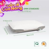 Gối cao su Gummi Standard 100% thiên nhiên thoáng khí