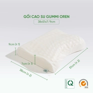 Gối cao su Gummi Oren 100% thiên nhiên massage cổ vai gáy