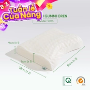 Gối cao su Gummi Oren 100% thiên nhiên massage cổ vai gáy