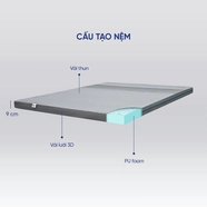 (Hàng xả tồn) Nệm foam Goodnight Osaka