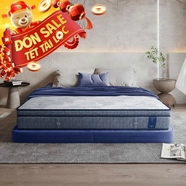 Nệm lò xo King Koil Serene Plus lông cừu gấp 3 nâng đỡ dày 27cm (Phiên bản giới hạn)