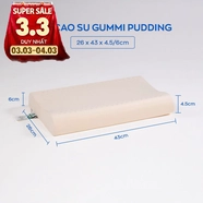 Gối cao su trẻ em Gummi Pudding 100% thiên nhiên