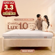 Nệm foam làm mát, kháng khuẩn nâng đỡ 5 vùng Comfy Lux 1.0