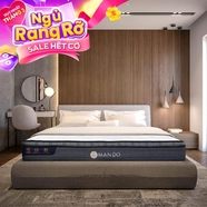 Nệm lò xo túi độc lập Amando Elite Plus giảm tiếng ồn dày 25cm