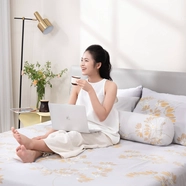 Bộ ga chun tencel Amando Celia 4 chi tiết TP008