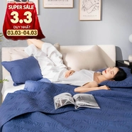 Bộ chăn chần, vỏ gối Microfiber mềm mại, kháng khuẩn Amando Luna 3 chi tiết