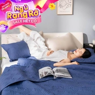 Bộ chăn chần, vỏ gối Microfiber mềm mại, kháng khuẩn Amando Luna 3 chi tiết