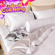 Bộ chăn ga phủ chần lụa tencel cao cấp Amando Élan 5 chi tiết (TC001 và TC005)
