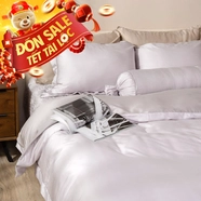 Bộ chăn ga chun chần lụa tencel cao cấp Amando Élan 5 chi tiết (TC001 và TC005)