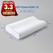 Gối foam Goodnight Nori 1.0 lượn sóng nâng đỡ cổ vai gáy