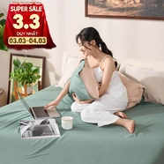 Bộ ga chun micro satin Amando Cozy 3 chi tiết